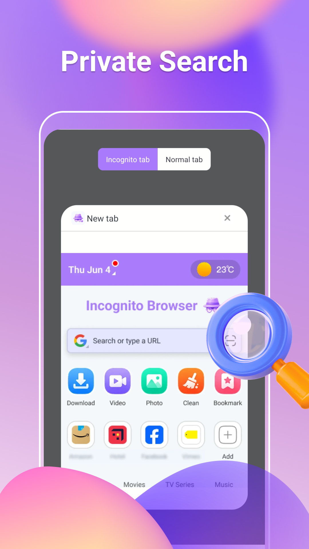 Incognito Browser app screenshot 2